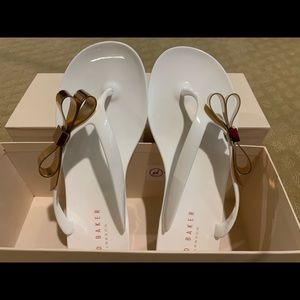 Ted Baker London Susie Bow flip flops Brand New